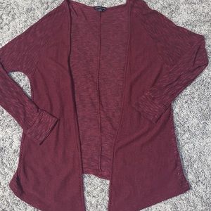 Long Maroon Cardigan